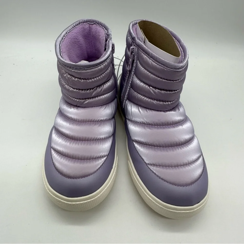 Cat & Jack Lilac Puffer Kids' Rain & Snow Boots Size 12 Little Girls